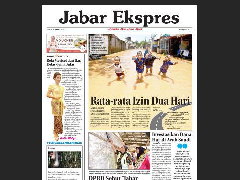 e-Paper Jabar Ekspres Edisi 10 Maret 2018