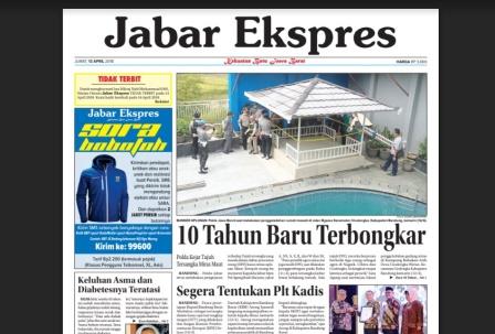 e-Paper Jabar Ekspres Edisi 13 April 2018