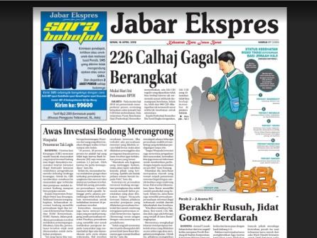 e-Paper Jabar Ekspres Edisi 16 April 2018 e-Paper Jabar Ekspres Edisi 16 April 2018