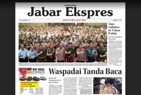 e-Paper Jabar Ekspres Edisi 23 April 2018