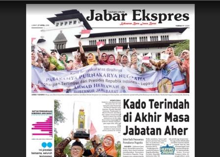 e-Paper Jabar Ekspres Edisi 27 April 2018