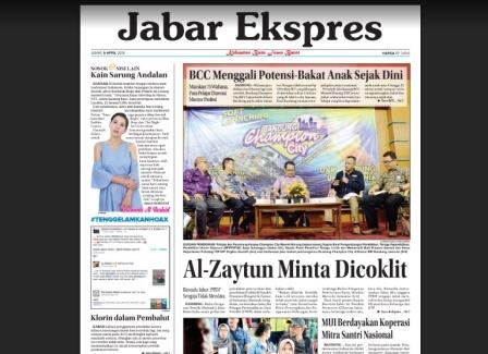 e-Paper Jabar Ekspres Edisi 6 April 2018