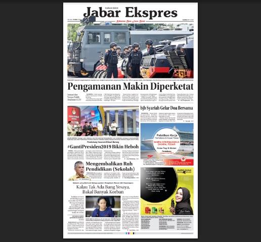 e-Paper Jabar Ekspres Edisi 15 Mei 2018