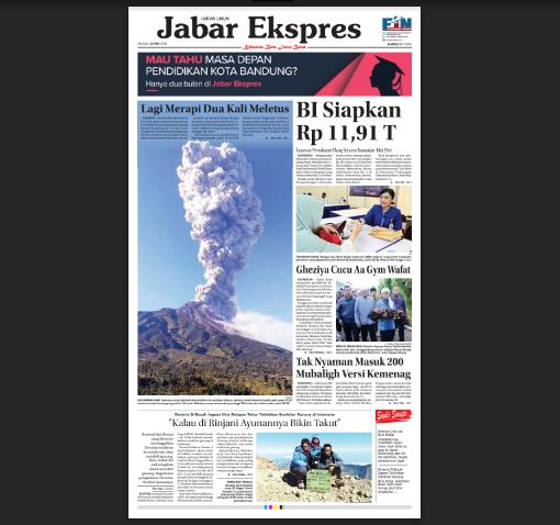 e-Paper Jabar Ekspres Edisi 22 Mei 2018