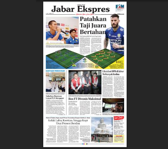 e-Paper Jabar Ekspres Edisi 31 Mei 2018