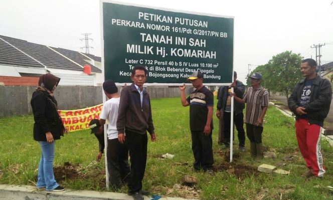 Ancam Lakukan Pemagaran Komplek Pesona Ciganitri
