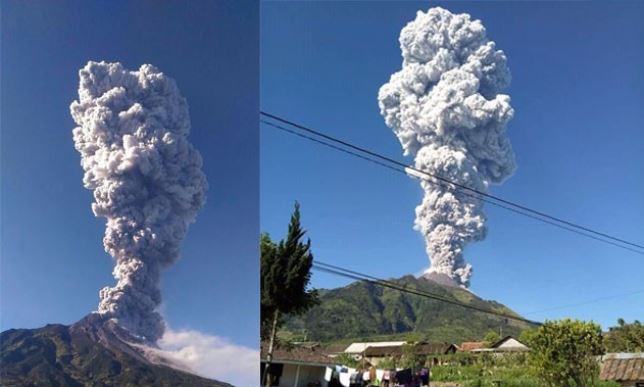 Sempat Ada Guncangan Sebelum Erupsi