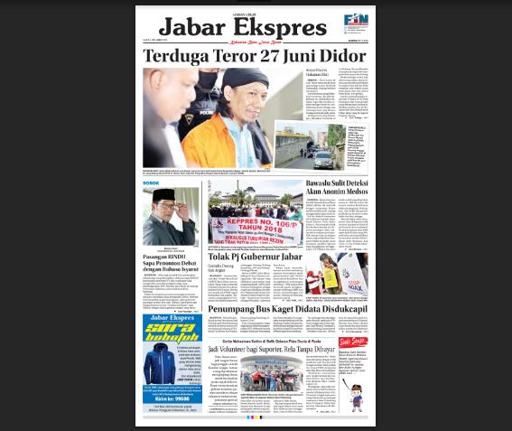 e-Paper Jabar Ekspres Edisi 23 Juni 2018
