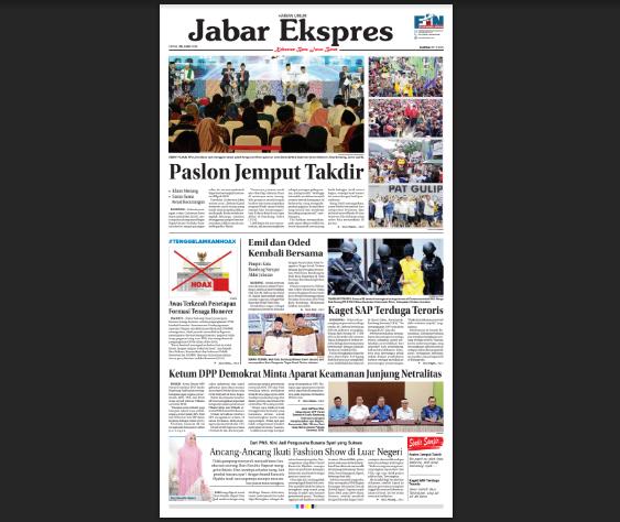 e-Paper Jabar Ekspres Edisi 25 Juni 2018