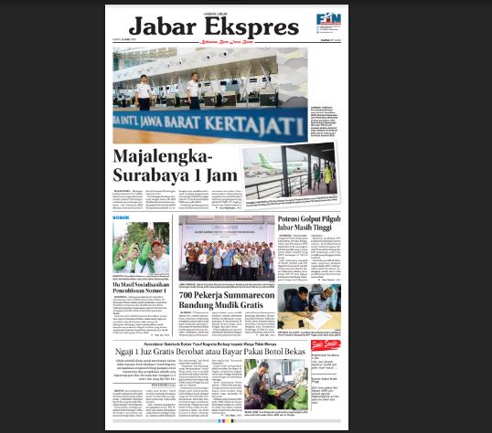 e-Paper Jabar Ekspres Edisi 9 Juni 2018