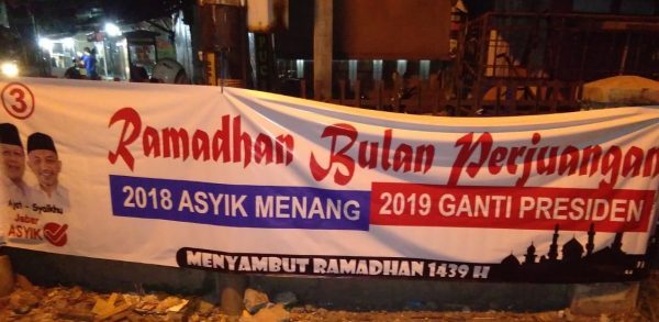 Spanduk #2019gantipresiden