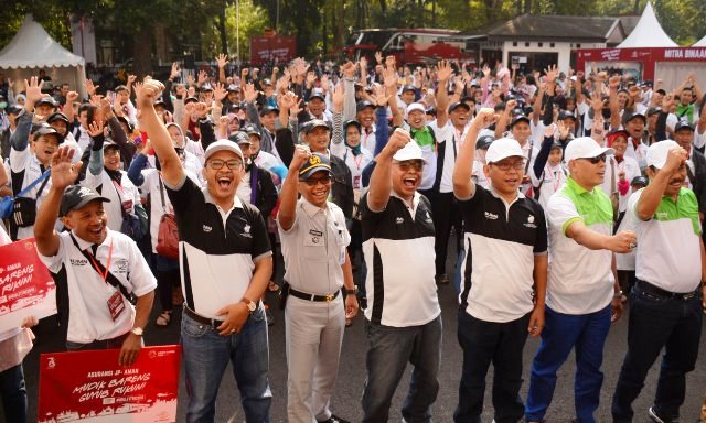 PT Pos Sedakan 11 Bus Mudik Gratis