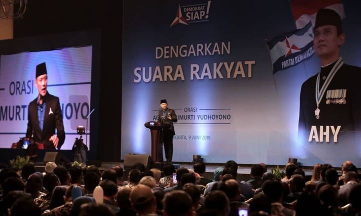 Orasi AHY Singgung Revolusi Mental Jokowi