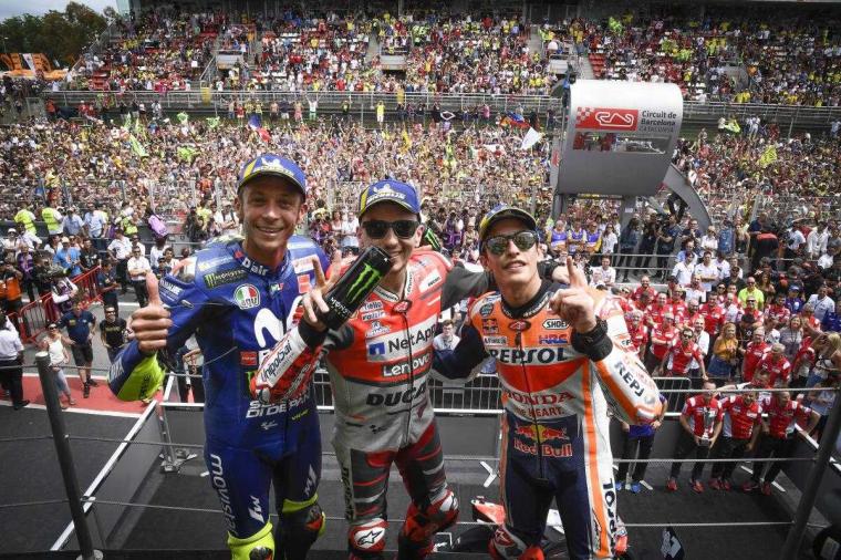 Podium MotoGP Catalunya
