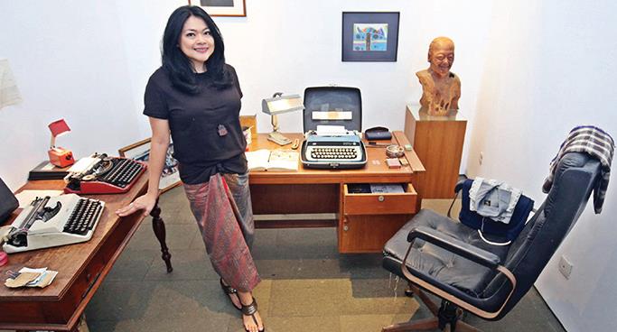replika ruang kerja Pramoedya Ananta Toer