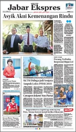 e-Paper Jabar Ekspres Edisi 10 Juli 2018