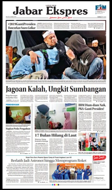 e-Paper Jabar Ekspres Edisi 3 Juli 2018