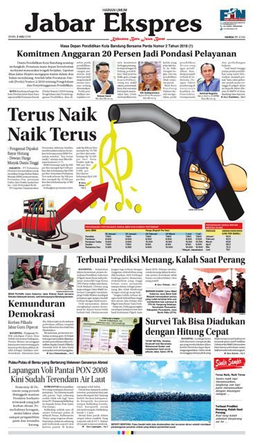 e-Paper Jabar Ekspres Edisi 2 Juli 2018