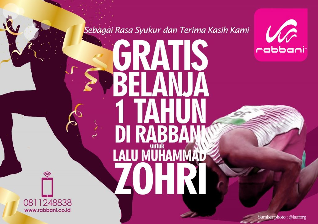 Rabbani Gratiskan belanja selama setahun untuk ZOHRI Rabbani Gratiskan belanja selama setahun untuk ZOHRI