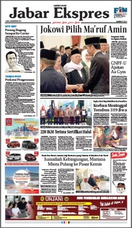 e-Paper Jabar Ekspres Edisi 10 Agustus 2018