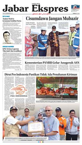 e-Paper Jabar Ekspres Edisi 30 Agustus 2018 e-Paper Jabar Ekspres Edisi 30 Agustus 2018
