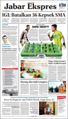 e-Paper Jabar Ekspres Edisi 4 Agustus 2018 e-Paper Jabar Ekspres Edisi 4 Agustus 2018