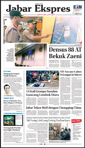 e-Paper Jabar Ekspres Edisi 6 Agustus 2018