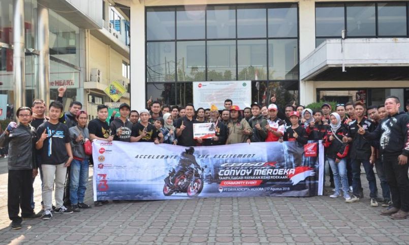200 Bikers Honda Ikuti Konvoi Merdeka