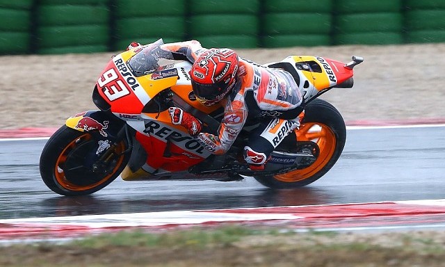 Marquez Tertantang Balapan di Lintasan Basah Silverstone Pembalap Repsol Honda, Marc Marquez