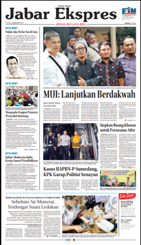 e-Paper Jabar Ekspres Edisi 14 Agustus 2018 e-Paper Jabar Ekspres Edisi 14 Agustus 2018