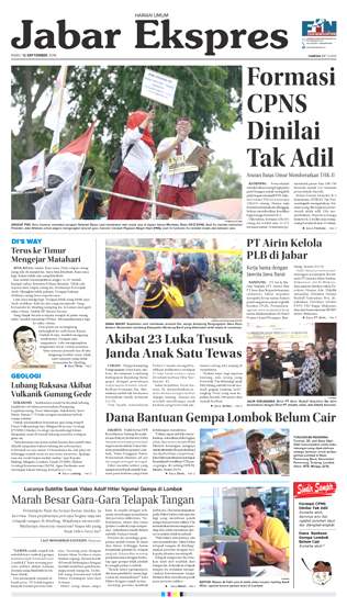 e-Paper Jabar Ekspres Edisi 12 September 2018