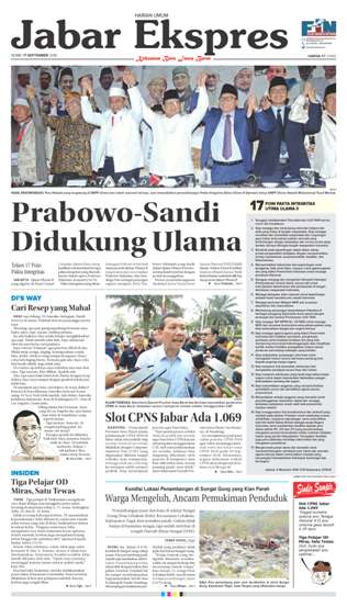 e-Paper Jabar Ekspres Edisi 17 September 2018