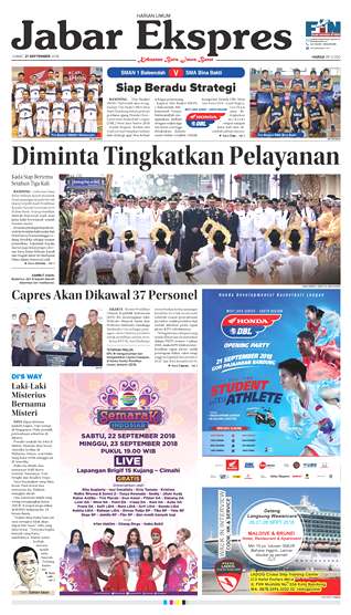e-Paper Jabar Ekspres Edisi 21 September 2018