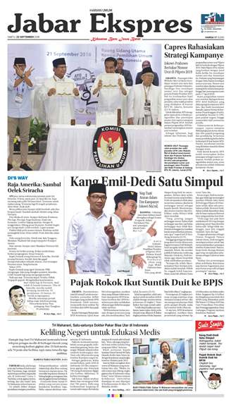 e-Paper Jabar Ekspres Edisi 22 September 2018