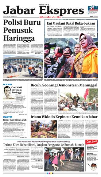 e-Paper Jabar Ekspres Edisi 28 September 2018