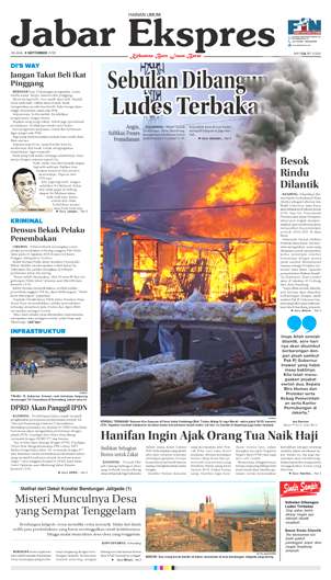 e-Paper Jabar Ekspres Edisi 4 September 2018 e-Paper Jabar Ekspres Edisi 4 September 2018