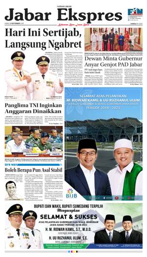 e-Paper Jabar Ekspres Edisi 6 September 2018