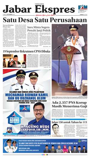 e-Paper Jabar Ekspres Edisi 7 September 2018 e-Paper Jabar Ekspres Edisi 7 September 2018