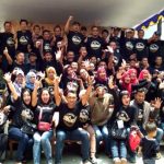 Alumni SMU Tamansiswa berphoto bersama di acara reuni ninetees. -
