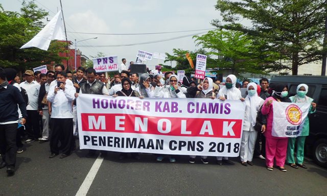 Honorer Ciamis Siap Bergerak ke Jakarta