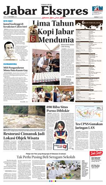 e-Paper Jabar Ekspres Edisi 13 Oktober 2018