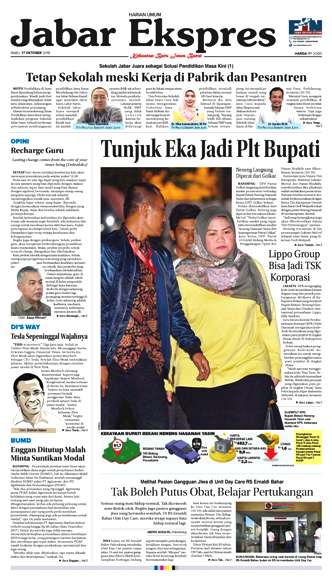 e-Paper Jabar Ekspres Edisi 17 Oktober 2018