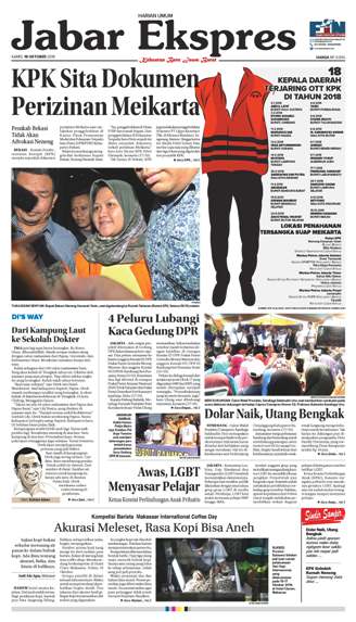 e-Paper Jabar Ekspres Edisi 18 Oktober 2018