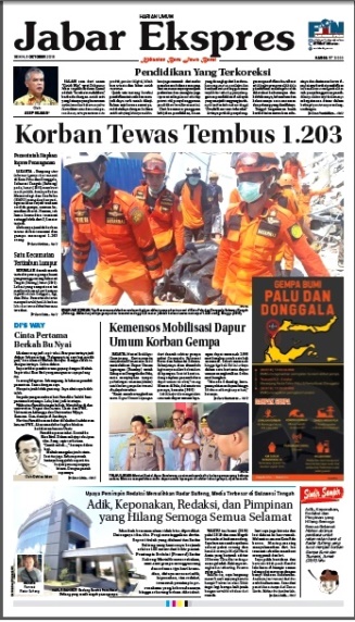 e-Paper Jabar Ekspres Edisi 1 Oktober 2018