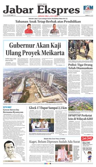 e-Paper Jabar Ekspres Edisi 23 Oktober 2018