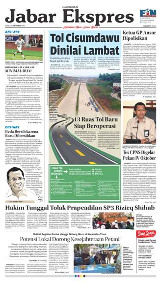 e-Paper Jabar Ekspres Edisi 24 Oktober 2018