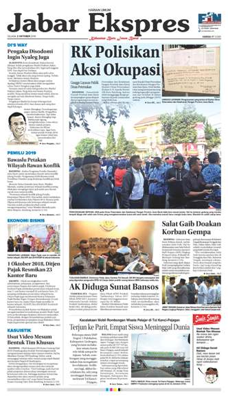 e-Paper Jabar Ekspres Edisi 2 Oktober 2018 e-Paper Jabar Ekspres Edisi 2 Oktober 2018