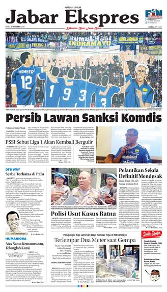 e-Paper Jabar Ekspres Edisi 3 Oktober 2018