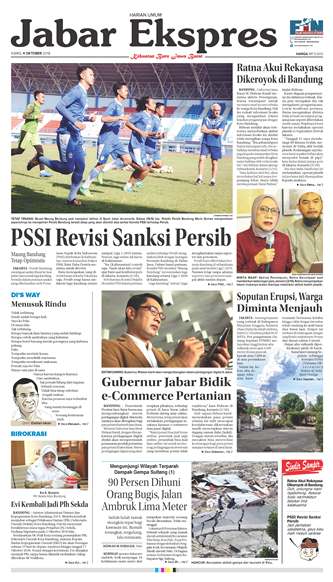 e-Paper Jabar Ekspres Edisi 4 Oktober 2018 e-Paper Jabar Ekspres Edisi 4 Oktober 2018