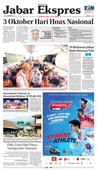 e-Paper Jabar Ekspres Edisi 5 Oktober 2018